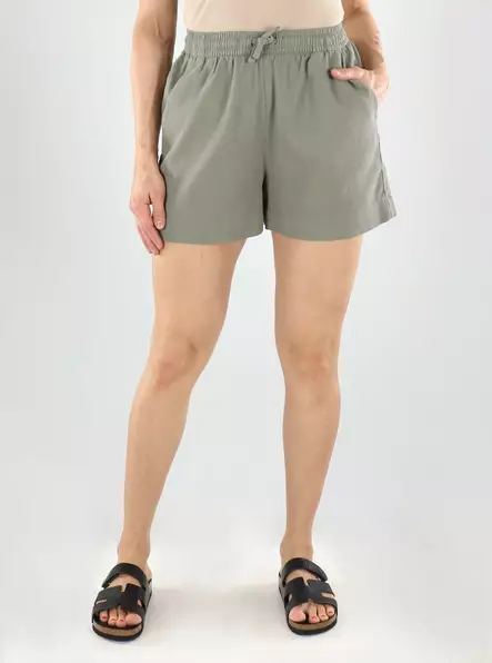JJXX Baumwoll-Shorts Waffle Vetiver - Damen Shorts und Capris - 141103 - 1
