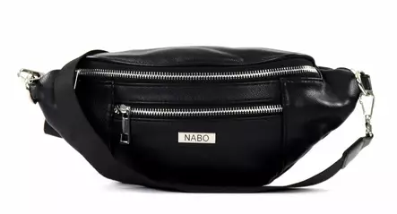 Nabo Schultertasche / Gürteltasche NK2286 schwarz - Handtaschen - 136373 - 2