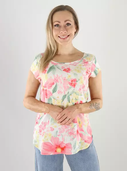 Only T-Shirt ONLNOVA Cloud Dancer/738 Botan - Damen T-Shirts - 141173 - 1