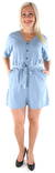 JDY Playsuit Leben 2/4, Hellblau - Damen Shorts und Capris - 126433 - 1