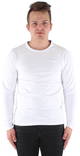Jack & Jones Shirt Basic Rundhals, Weiß - Herren Langarmshirts - 121243 - 1