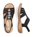Rieker Damen Sandalen 60875-00 schwarz - Rieker Sandalen - 135773 - 4