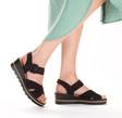 Rieker Damen Sandalen 67463-00 Schwarz - Rieker Sandalen - 135683 - 5