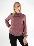 Vila Damen-Shirt mit Stehkragen Rosébraun - Damen Langarmshirts - 136773 - 1