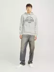 Jack&Jones Herren Hoodie Logo Sweat weiß meliert - Herren Hoodies - 137603 - 3
