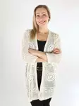 JDY Damen Kimono/Cardigan 3/4 Eierlikör - Damenpullover - 138543 - 1
