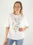 JDY T-Shirt C. Dancer/Art Fleur - Damen T-Shirts - 140963 - 1