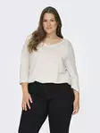 Only Carmakoma Plus-Size-Shirt A-Shape 3/4 Wolkentänzer - Damen Langarmshirts - 136573 - 4