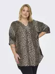 Only Carmakoma Plus-Size-Tunika Nova Tunic Dress Timberwolf - Kleider und Tuniken - 137933 - 1