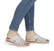 Rieker Damen Flip-Flops V4189-80 Weiß - Rieker Hausschuhe - 140663 - 5