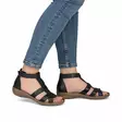 Rieker Damen Sandalen 60860-01 schwarz - Rieker Sandalen - 140803 - 5