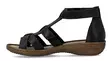 Rieker Damen Sandalen 60860-01 schwarz - Rieker Sandalen - 140803 - 2