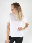 Vero Moda Damen T-Shirt aus Bio-Baumwolle in strahlendem Weiß/Silber - Damen T-Shirts - 139503 - 1
