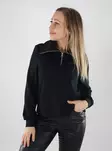 Vero Moda Damenpullover mit halbem Reißverschluss schwarz - Damen Langarmshirts - 139983 - 1