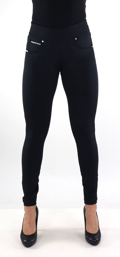 Freddy Hosen Mid Waist Skinny Faltbar Schwarz - Damenhosen - 134123 - 1