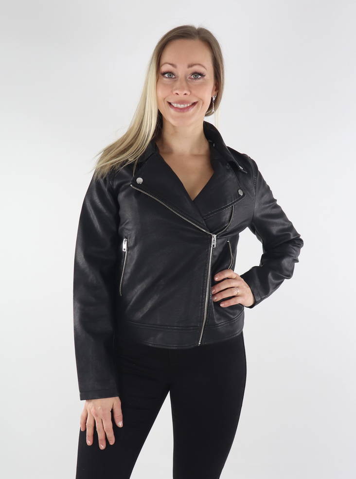 JJXX Jacke Fake-Biker schwarz - Damenlederjacken und PU-Jacken - 134673 - 1