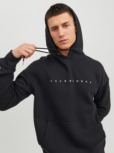 Jack & Jones Schwarzer Hoodie Star - Herren Hoodies - 133913 - 1