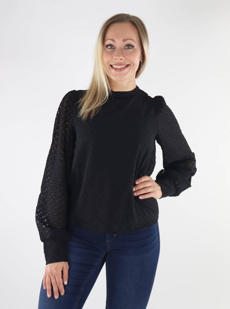 Only Emmery Damen Bluse - Damen Langarmshirts - 134473 - 1