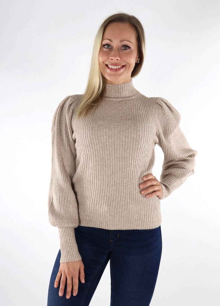 Only Pullover mit Stehkragen Mocha Meringue - Damenpullover - 134373 - 1