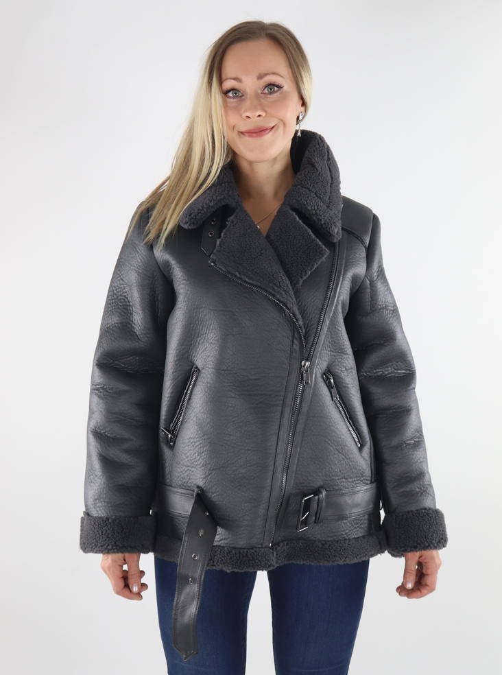 Only Newlis Kunstleder Bikerjacke - Damenlederjacken und PU-Jacken - 134453 - 1