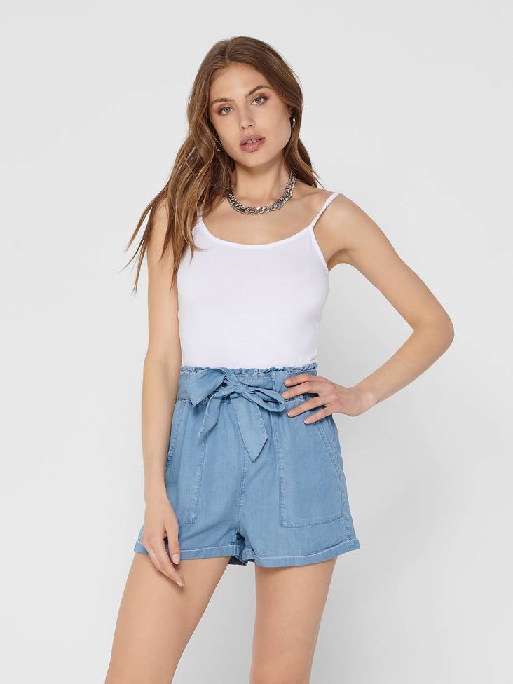 Only Damen Top Love Life Singlet, Weiß - Damen Tops - 128923 - 1