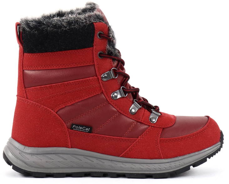 Polecat Knöchelstiefel 430-2967, Rot - Damen Stiefeletten - 129593 - 1