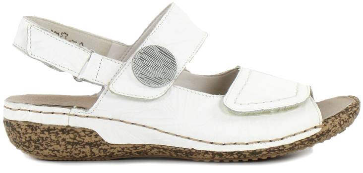 Rieker Sandalen V7272-380, Weiß - Damen Sandalen - 126053 - 1
