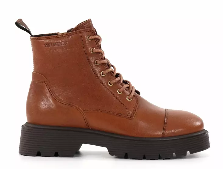 Ten Points Damen Lederstiefeletten Mimmi 60501 Cognac - Damen Stiefeletten - 136923 - 1