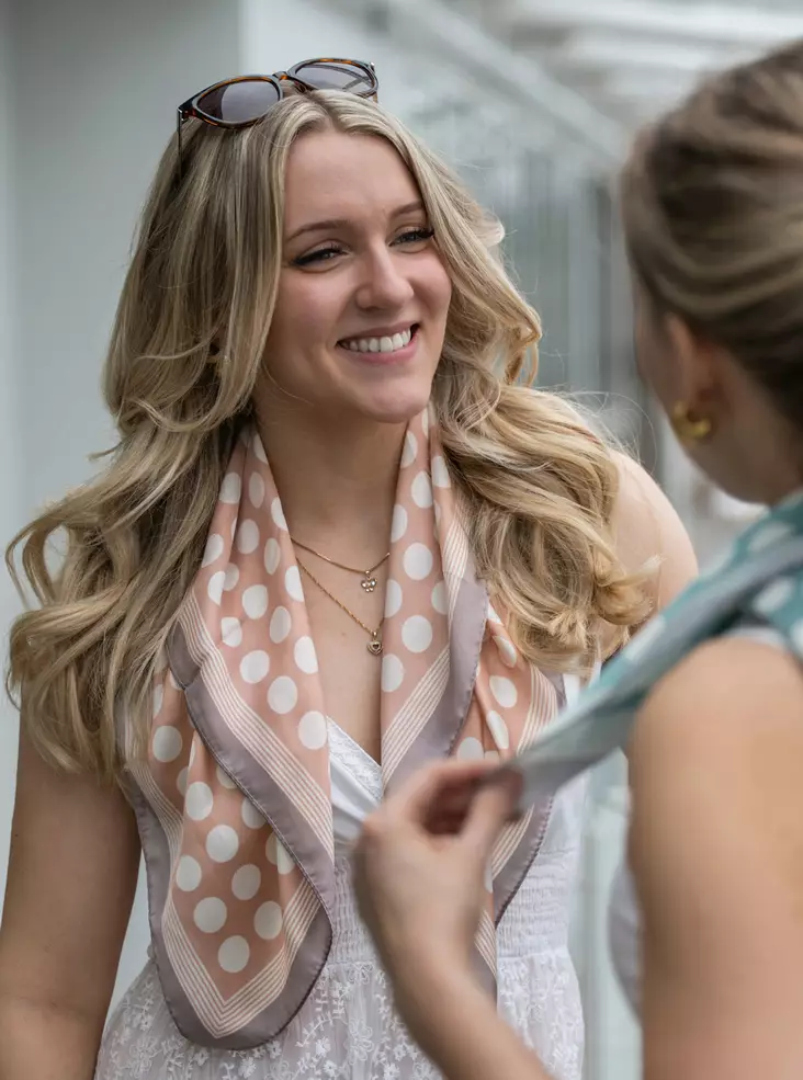 Veniz Pünktchen Schal 62483 Rosa - Damen Schals - 138323 - 1