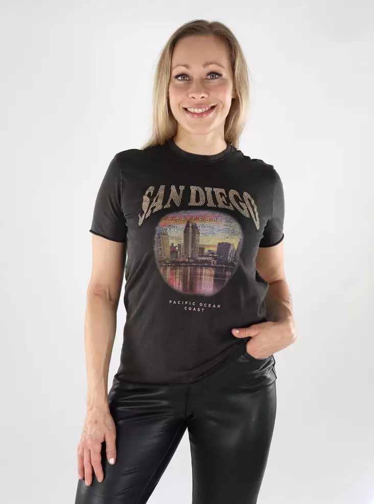 Only Damen T-Shirt schwarz/San Diego - Damen T-Shirts - 138873 - 1