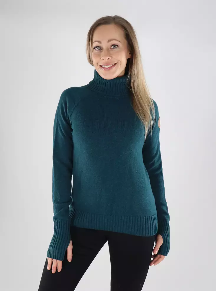 Northoutdoor Damen Merinowollpullover Kuulas Pfaublau - Damenpullover - 139723 - 1