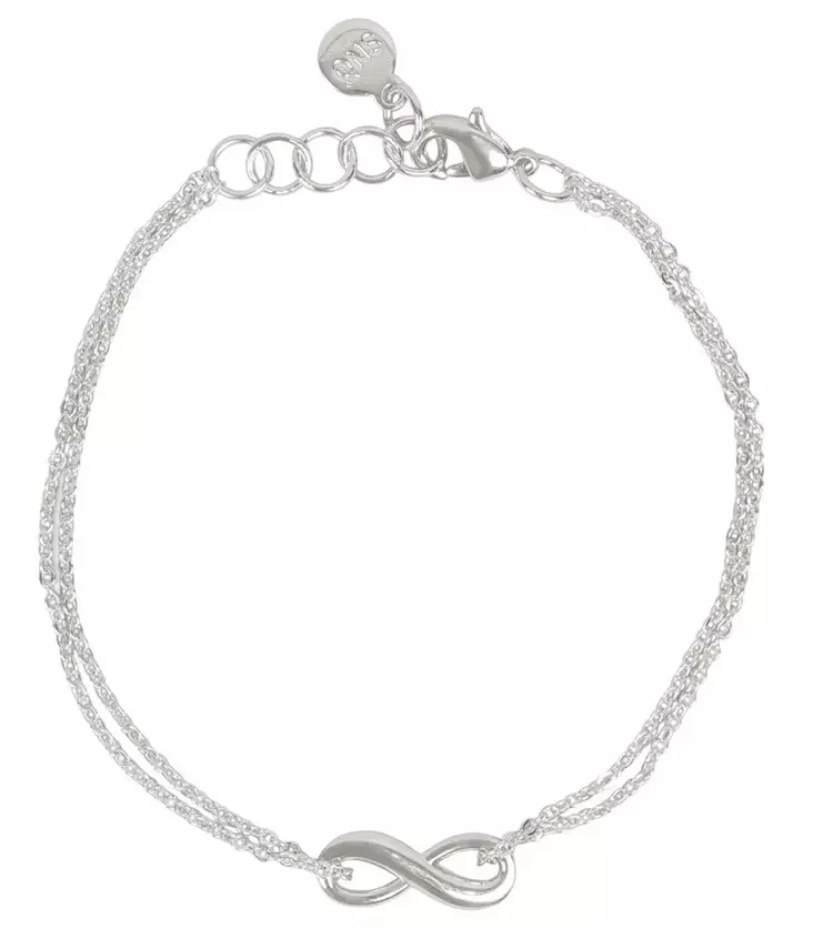 Snö of Sweden Armband Everly Doppelchain Silber - Armbänder - 141593 - 1