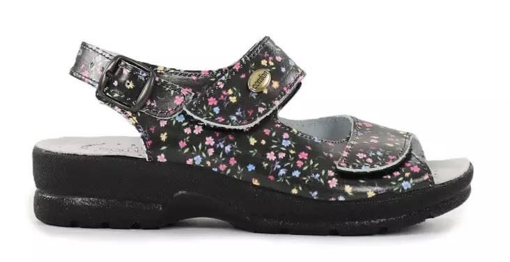 Golden Fit Damen Sandalen/Arbeitschuhe 696 fant14 Blumenmuster - Damen Arbeitsschuhe - 139303 - 1