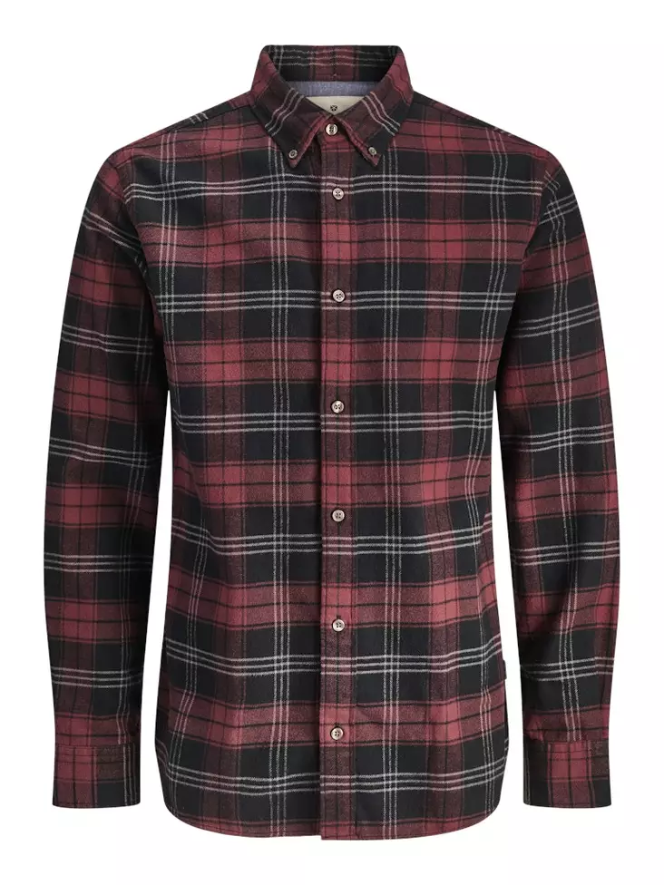 Jack&Jones Herren Flanellhemd Rotkariert - Herren Hemden - 139993 - 1