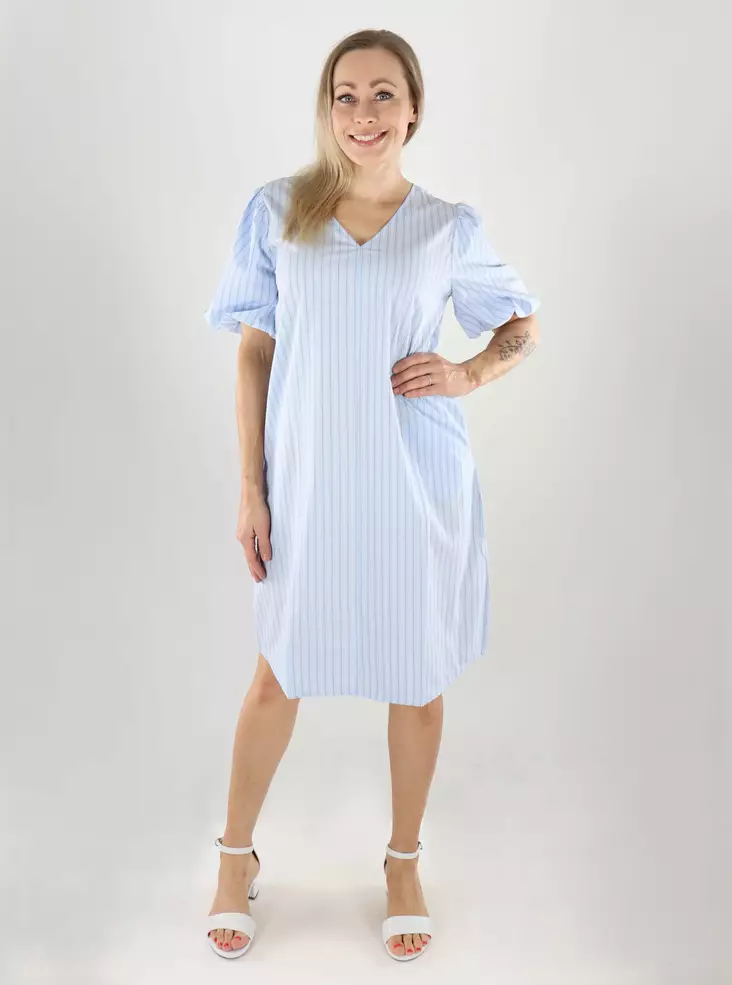JDY Kleid 2/4 Midi Kaschmir Blau - Kleider und Tuniken - 140973 - 1