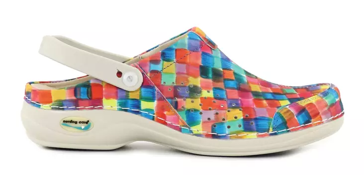 Maschinenwaschbare Pflege- und Arbeitschuhe aus echtem Leder WG3APF7 Veneza bunt - Damen Arbeitsschuhe - 114093 - 1