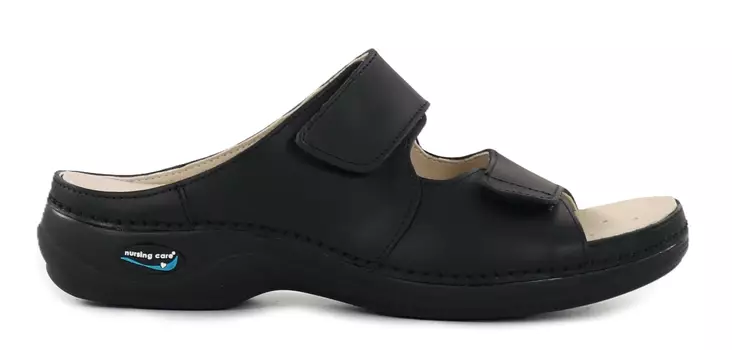 Maschinenwaschbare Pflege-Arbeitsschuhe aus echtem Leder WG811 Schwarz - Damen Arbeitsschuhe - 112203 - 1