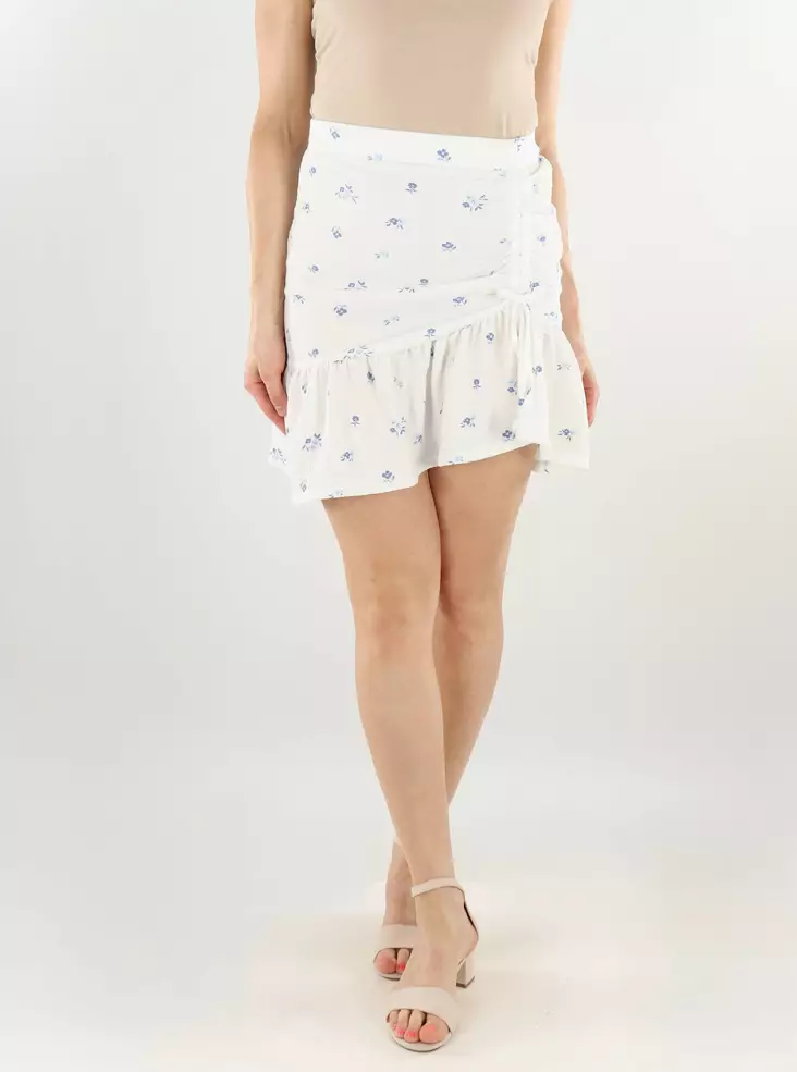 Only kurzer Rock weiß/Sommerblumen - Röcke - 138263 - 1