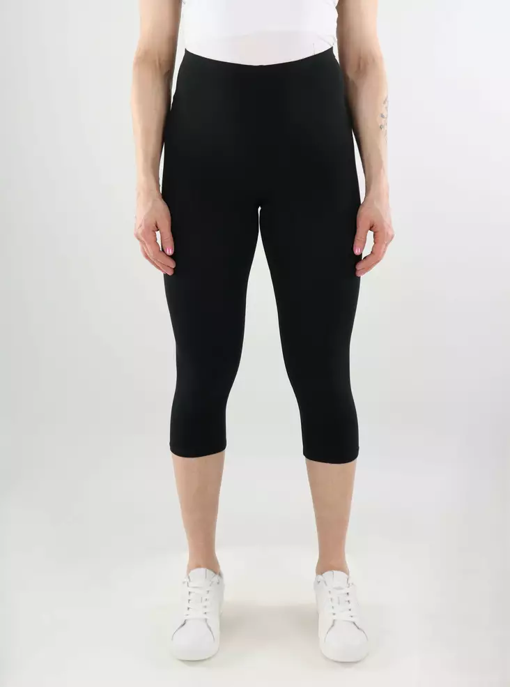 Only Damen Baumwollleggings ONLLIVE Love 3/4 schwarz - Leggings - 138213 - 1