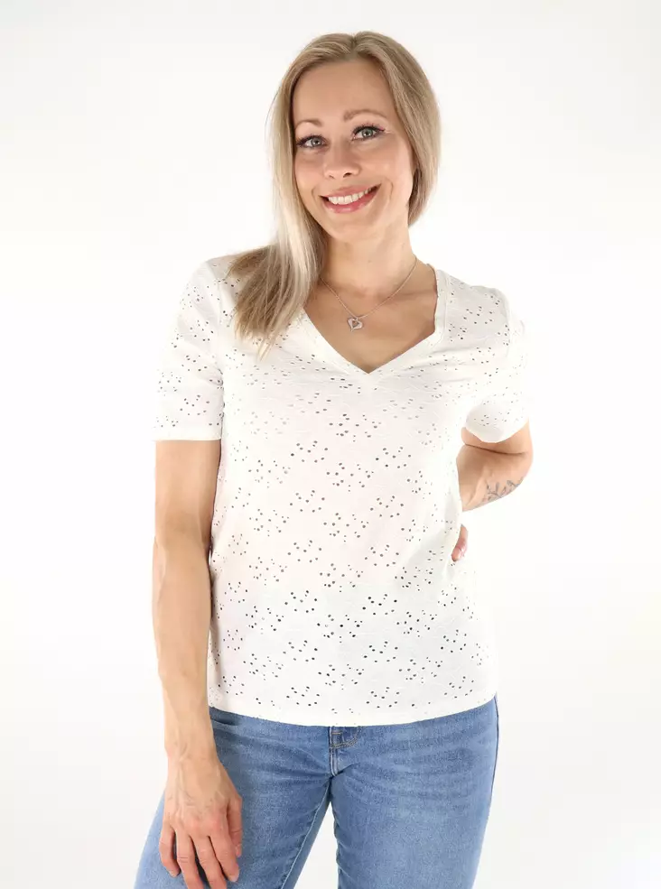 Only Damen T-Shirt Life Cloud Dancer - Damen T-Shirts - 136383 - 1