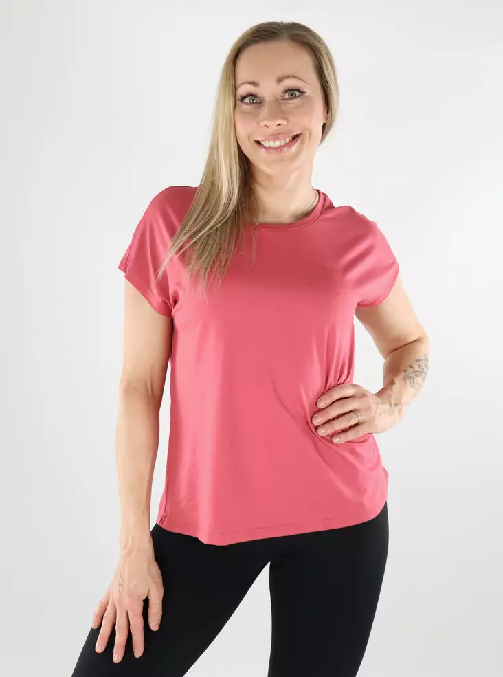 Only Play Damen T-Shirt Loose Barock Rose - Damen Sport T-Shirts - 138573 - 1
