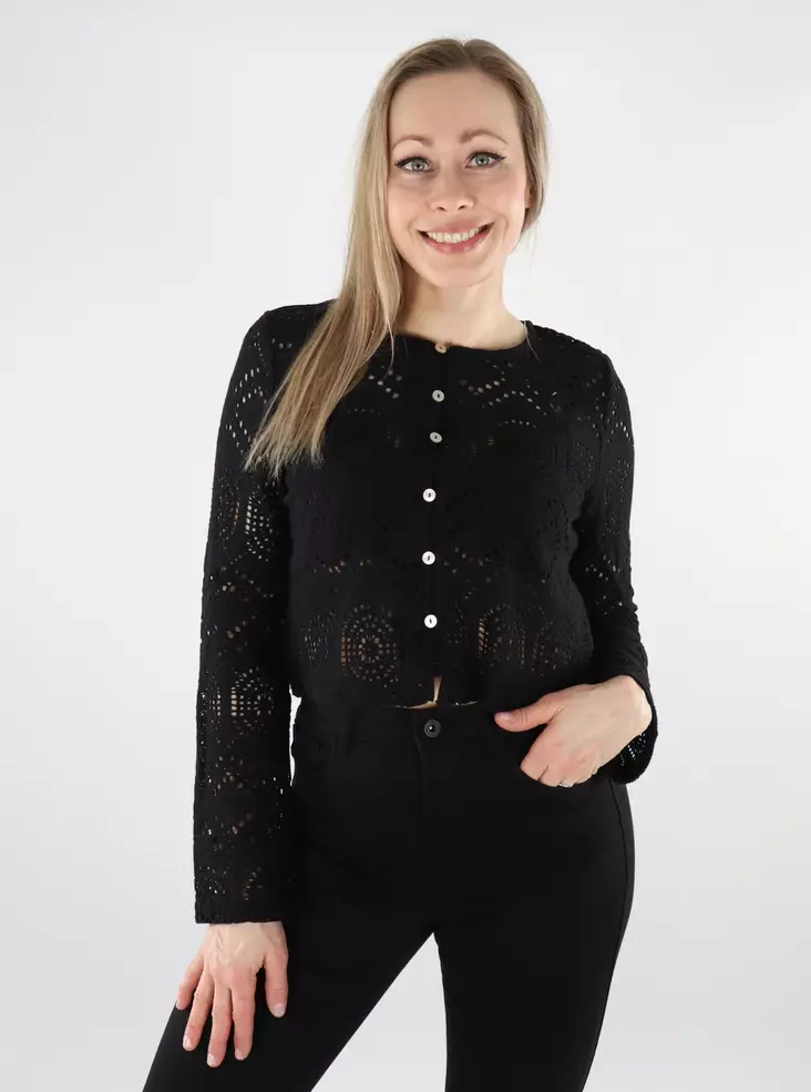 Pieces Damen-Cardigan schwarz - Damenpullover - 138223 - 1