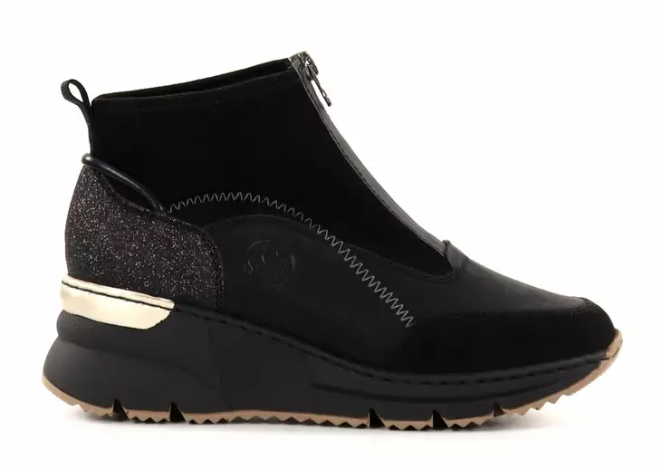 Rieker Damen Stiefeletten/Wedge Sneakers N6361-00 schwarz - Rieker Stiefeletten - 136623 - 1