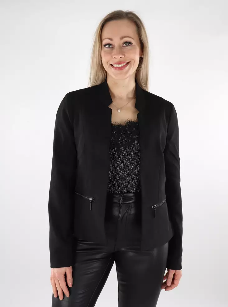 Vero Moda Damen Blazer Reißverschluss Schwarz - Damenblazer - 137493 - 1