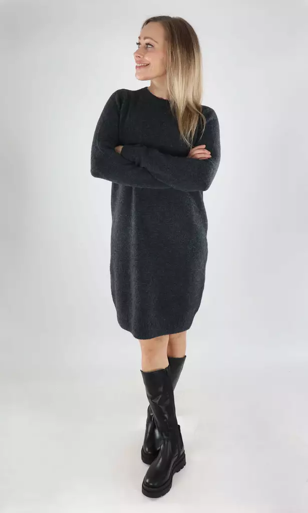 Vero Moda Strickkleid VMBOOM dunkelgrau - Damenpullover - 139823 - 1