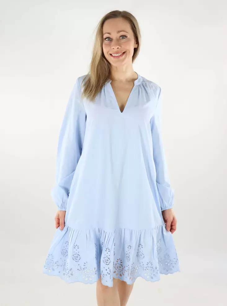 Vila Kleid V-Ausschnitt Kurz Kentucky Blau - Kleider und Tuniken - 138753 - 1