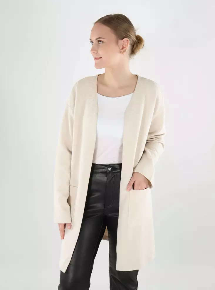 Vila Damen Strickjacke/Jacke VIGARDEN Lang Birke - Damenpullover - 140123 - 1