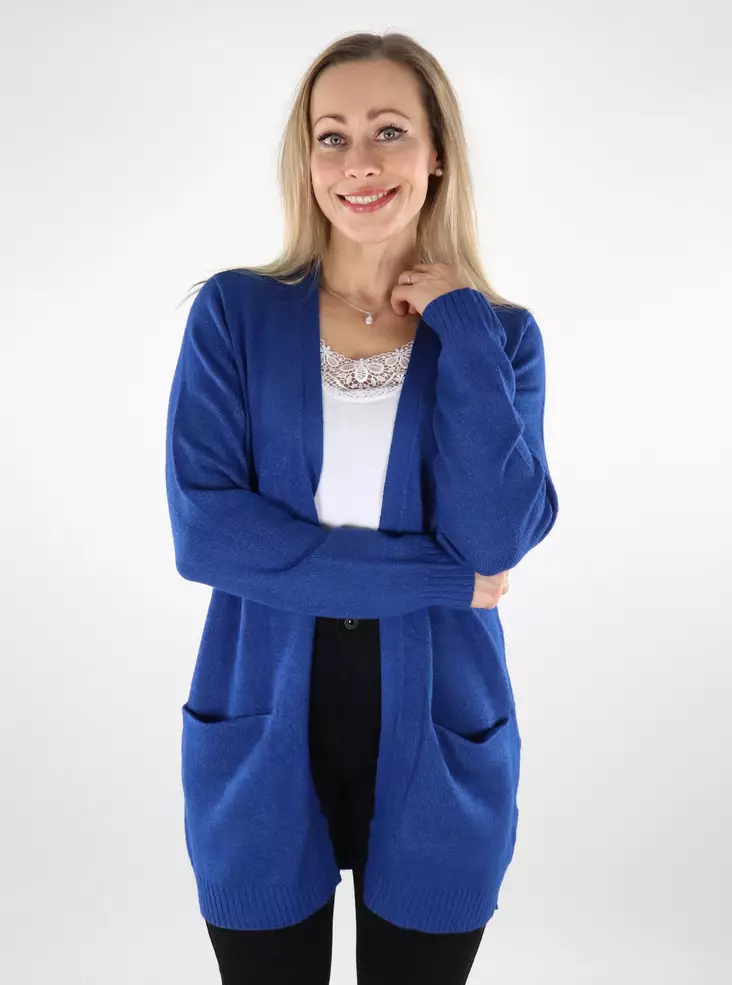 Vila Damen Cardigan Ril Offene Mazarine Blau - Damenpullover - 125273 - 3