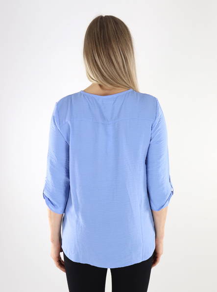 JDY Damenbluse Divya 3/4, Hortensie - Damen Langarmshirts - 135344 - 2