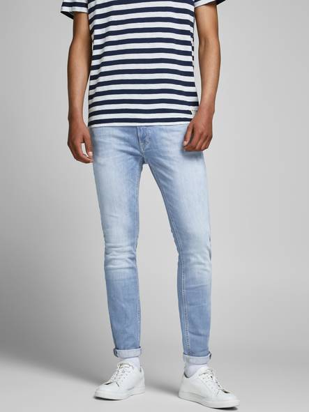 Jack&Jones Slim Fit Jeans Liam hellblau - Herren Jeans - 127894 - 1